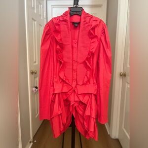 Ashro Ruffled Long Sleeve Blouse